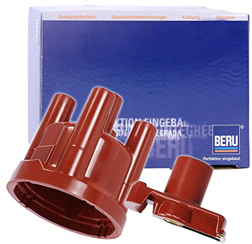 Original BERU 1x Zündverteilerkappe VK382 + 1x Zündverteilerläufer EVL088