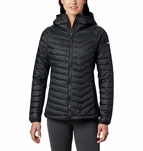 Columbia Mujer Chaqueta acolchada con capucha, Black 010, XS