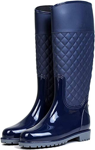 AONEGOLD Bottes de Pluie Femme Bottes en Caoutchouc Haut Wellington Boots Chaussures Imperméable