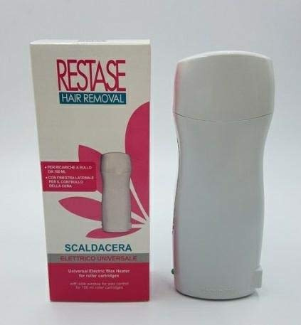 RESTASE | Scalda Cera Elettrico Universale, da 100 Ml per Ricariche A Rullo, con Finestra Laterale per Il Controllo Della Cera
