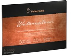 Watercolour Block satiniert 300g/m² 30 x 40 cm - 10 Blatt …Echt Bütten