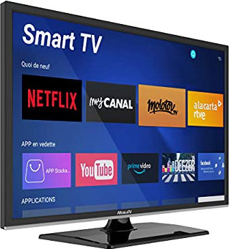 Smart TV 19 47 cm Android - 12/24V - DVD - Camping Car Camion Fourgon Poids Lourd Caravane - MobileTV Silverline - Garantie 3 Ans