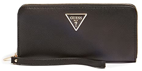 Guess SWZG8500460BLA Laurel SLG Large Zip Around Wallets Female Black Unica