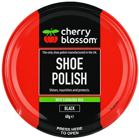 Cherry Blossom Black Shoe Polish, 40g