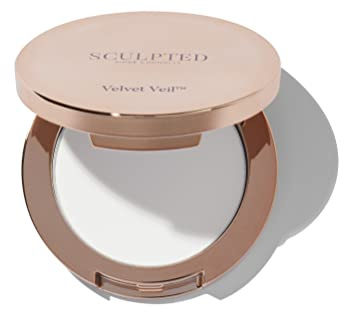 Velvet Veil Pressed Setting Powder Mini from Sculpted by Aimee - 4.5g Travel Friendly, Compact, Translucent Face Powder to Regulate Shine and Prolong Makeup - with Hyaluronic Acid & Niacinamide