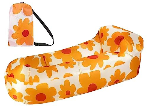 Rolempon Aufblasbares Liege-Luftsofa, 94,5 27,6 Zoll aufblasbare Couch, tragbarer Stuhl für Pool und Festivals, Sofa für Wandern, Picknicks, Outdoor, Musikfestivals und Hinterhof