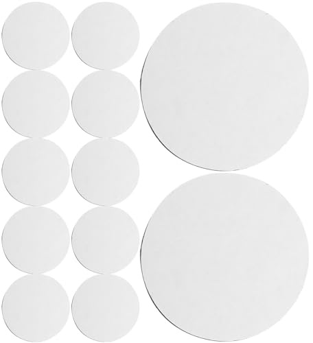 HOMSFOU 20pcs Strong Adhesive Rug Pads Hook and Loop Rug Tapes Anti-Slip for Bed Sheets Decorative Carpet Stoppers
