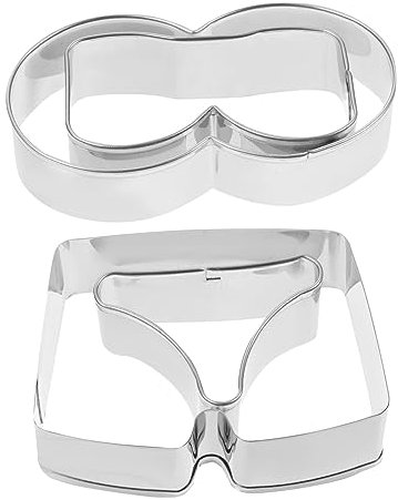 Alipis 4 Stück Kuchen-mousse-ring Bachelorette-ausstecher Plätzchen Reizwäsch Kreative Keksform Unterhosen-keksformen Spaß Keksstempel Tortenring Kekse Fräulein Gebäck Rostfreier Stahl