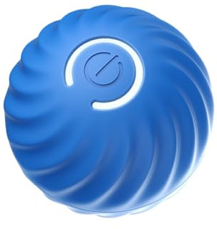 SUIOPPYUW Intelligenter, Sich selbst bewegender Ball mit 2 Modi, revolutionär für Intensive Aktivitäten, interaktiver Hundeball, beweglicher Hundeball aus TPR, Blau