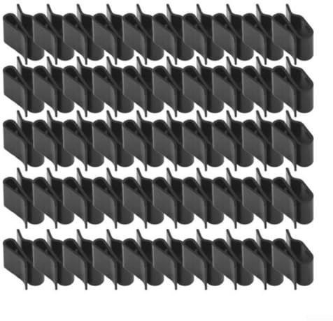 Emiif Solarpanel-Kabel-Clips, 50 Stück, Photovoltaik-Kabelklemme, Outdoor-Anhängerrahmen, Drahtclips, Solarpanel-Boot, für Kajak-Anhänger, NO361E1894ND9K83MJ81073M6