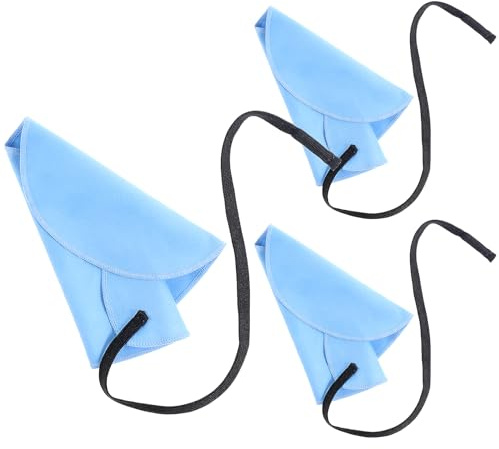 Prasacco 3-Piece Clarinet Swab Cloth Kit - Inside Tube Cleaning Swabs, Suitable for Clarinet, Piccolo, Flute, Saxophone (Blue)