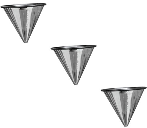 TOPBATHY 3 Pièces Passoire à En Forme De Cône Goutteur De Tasse à Filtre Tasse Filtre Tamis à Mailles Cafetières à Portion Individuelle Goutteur à Une Seule Tasse Filtre à Thé