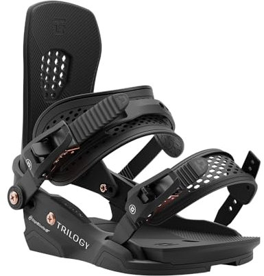 Union Trilogy - Fijaciones de snowboard para mujer, color negro 25, talla M