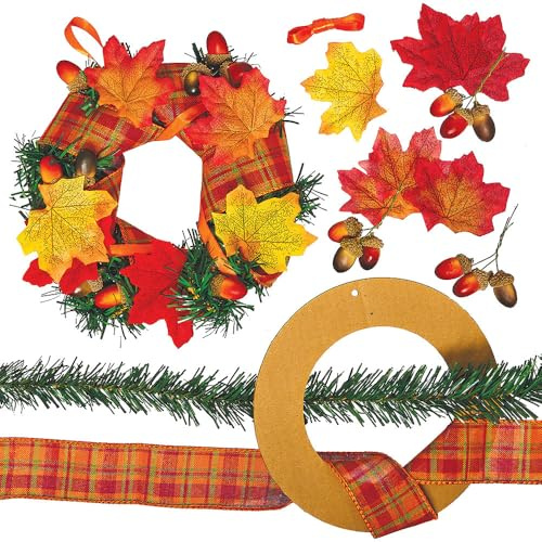 Baker Ross FN300 Bastelset für Herbstkränze - Basteln von Herbstkränzen