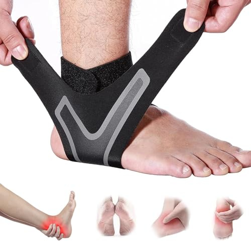 Tryxwrap Fußbandage, Plantar X Wrap für Damen und Herren, Unisex, Fußbandage Plantarfasziitis, Kompressionsfuß (S, Schwarz)