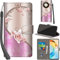 PHINIENLAND Fundas para Honor X9b / Honor Magic 6 Lite Funda de Flip PU Carcasa Protectora con Ranuras Tarjetas Cierre magnético función Atril Estuche para Honor X50 5G,Rosa