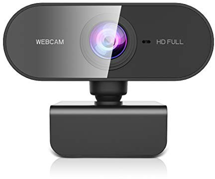 DDKJ Webcam con Microfono-Web CAM 1080p HD Autofocus,Camara Webcam para PC/portátil,Camara USB Plug and Play,Camara Ordenador para Windows/MacOS/Linux,para Videoconferencias/Gaming/Conferencias