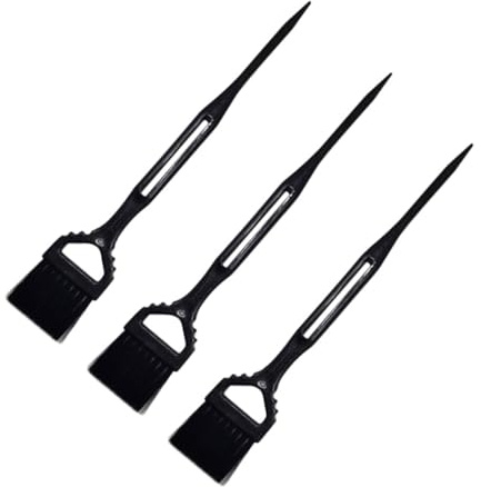 Healeved 3pièces Lot De Pinceaux Applicateurs De Teinture Pour Cheveux Usage Salon Et Domestique Matériau Pp Sûr