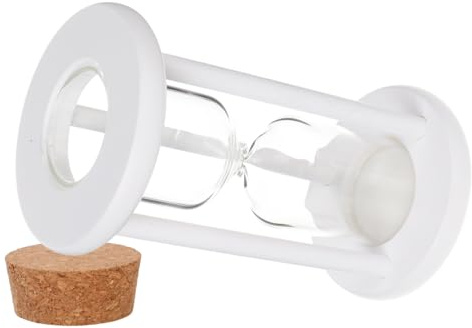 DONFAMDS Reloj de Arena Vacío Temporizador Decorativo Versátil y Creativo de Madera y Vidrio Diseño Elegante para para Manualidades de Bricolaje y Sesiones de Estudio