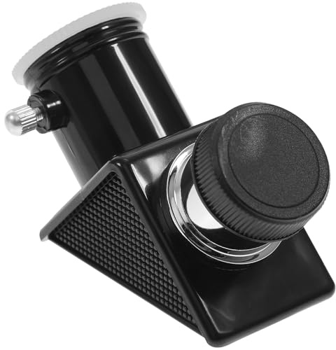 Espejo Diagonal de 90 Grados para Telescopios Astronómicos 0.965 | Negro, Cuerpo de Plástico y Vidrio, Diámetro 0.965 Pulg. , Incluye Tornillo, Extremo Plateado Estilo Aleatorio