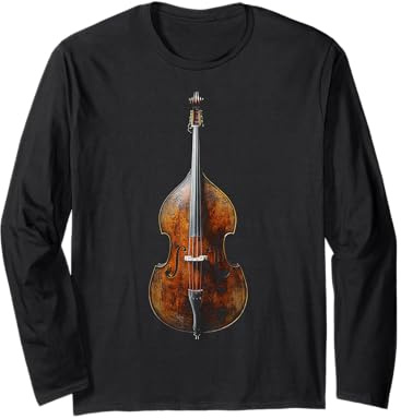Contrebasse Instrument de Musique Art Graphique Double Basse Manche Longue