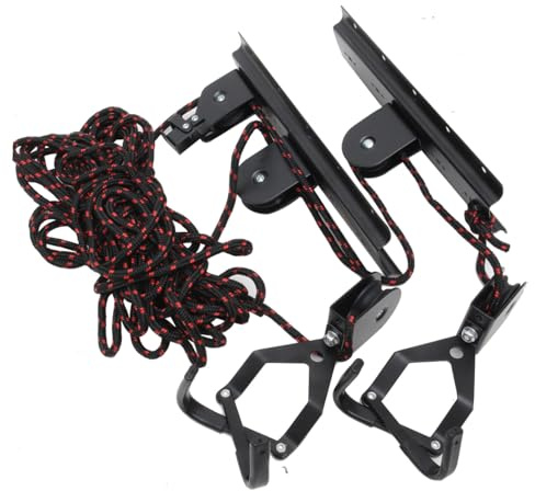 Ciieeo Soporte de Techo para Bicicletas Resistente y Ligero Colgador de Bicicletas Negro Multifunción para Garaje y Hogar Gancho de Almacenamiento para Interior Fácil Color Aleatorio