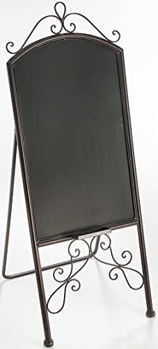 Kobolo Dekotafel Werbetafel Standtafel Kundenstopper Bistrotafel - Metall - 40x40x100 cm