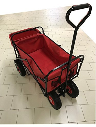 Handwagen belastbarer Handwagen, Bollerwagen, Leiterwagen, für zum Bsp. Ostern, Vatertag, Spazieren, Campen, Picknick, Wandern