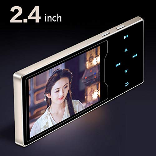 Lecteur MP4 en métal avec grand écran couleur HD 6,1 cm (8 Go, argent)