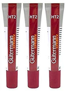 GÜTERMANN 3 Stück Stoffkleber, HT2, 30 g, transparent