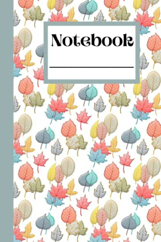 Notebook: Pastel Autumn Leaves