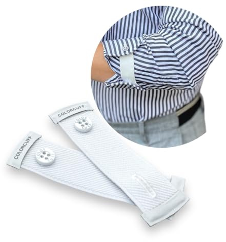 Colorcuff Manschettenhalter - Ärmelhalter für Männer mit Stil - Hemdhalter - Langarmhemd - Freizeithemd - Geschenk für Männer (Stockholm)