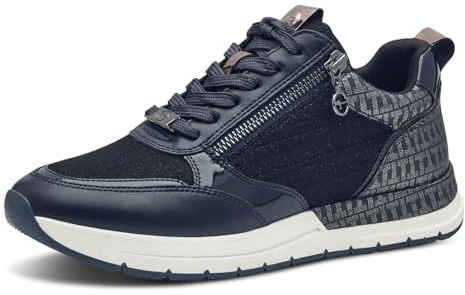 Tamaris Schnürer Damen Vegan sportlich blau,EU 42