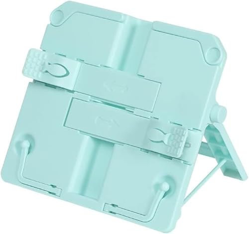 CLoxks Buchständer, verstellbar, Fester Buchständer, Tablet-Computer-Halter, tragbarer Student, Lehrbücher, Regal, Musiknoten, Rezepte, Leseständer