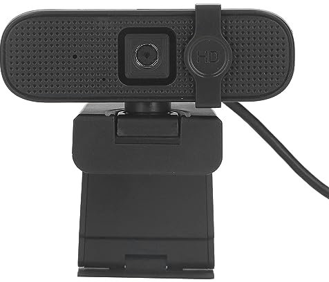 Webcam 4K, Webcam HD Autofocus avec Microphone, Caméra D'Ordinateur USB Réglable avec Couvercle de confidentialité, Webcam USB Plug and Play pour Les Appels Vidéo de Bureau pour