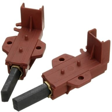 NieKe 2 Stück Kohlebürsten und Halter for Waschmaschinenmotoren, Kohle-Elektromotoren, kompatibel mit Samsung, kompatibel mit Ariston L94MF7, kompatibel mit Indesit(Bring Support)