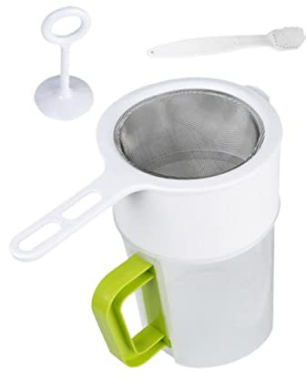 Zerodeko Metallsieb 1 Satz Sojamilchfilterset Mehrzwecknahrung Saftfilter Sojamilchbereiter Perkolator-kaffeefilter Saft Filter Sieb Soja-sieb Nuss Plastik Filterschale Gittergewebe