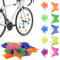 FENGQQKJ Speichenreflektoren Fahrrad Speichenperlen Dekorationen Reflektoren Bunte Fahrrad Speichenklicker Reflektierende Schmetterlingsform und Fischform Speichenperlen Fahrrad Zubehör 104 Stück
