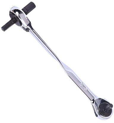 Generisch Juego de llaves de doble anillo, llave de carraca con dos extremos, herramientas de hardware 4 en 1 de alta dureza, llave de tubo, trinquete eficaz, fuerte y estable para el mantenimiento de