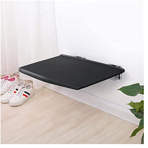 BomDog Sedia Pieghevole a Muro, Sedile da Doccia Pieghevole a Muro, Sgabello da Bagno per Vasca da Bagno/Black