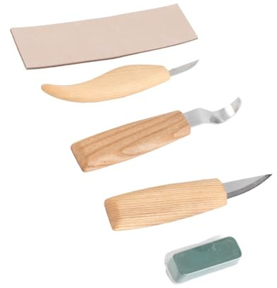Holzschnitzwerkzeuge, 5-teilig, Handholzgravur, Meißel, Messer, Löffel, Schnitzwerkzeug-Set, Schnitzmesser, Holzschnitzerei-Set, Holzschnitzerei-Set, Holzmeißel-Sets für