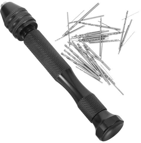 Uonlytech Brocas Helicoidales Manuales Taladro Manual Para Manualidades Herramientas De Perforación Manual Para Trabajos Manuales Modelo De Carpintería Brocas