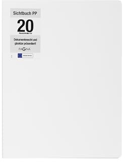 PAGNA 21009-02 Sichtbuch A4 PP Office weiß