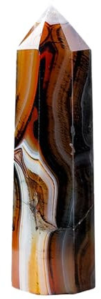 Genérico Varita de, Torres de Piedra Natural,Piedra de meditación energética | Joya Decorativa Natural Preciosa Hecha a Mano para Ritual para Ritual