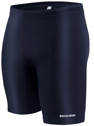sesto senso Jammer da Nuoto Uomo – Costume Lungo Aderente Tipo Boxer per Surf, Vela e Sport Acquatici, Taglia 4XL, Blu Scuro