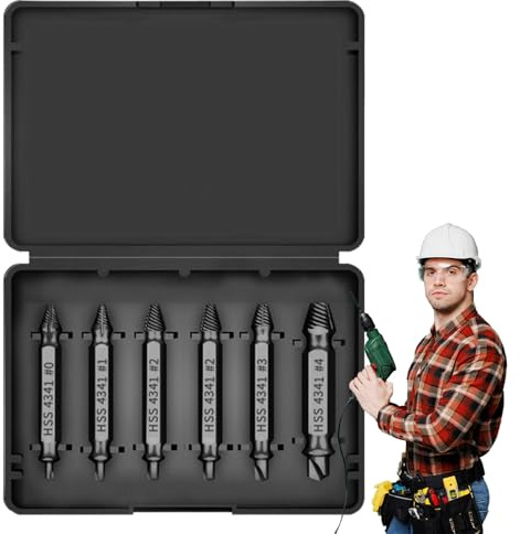 Juego De Extractor De Tornillos Rotos,Extracción De Pernos De Precisión | Extractor De Tornillos Ergonómico Para Reparación De Coches Y Trabajos Mecánicos