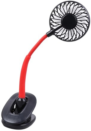 MUCKLILY 1 Pezzo Ventilatore USB Fascio Luce Notturna per Scrivania e Ristretto Nero