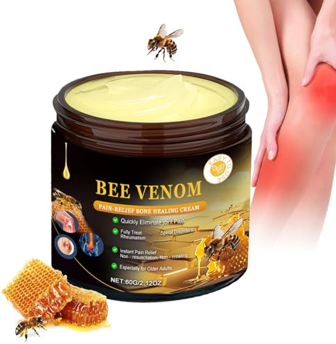 Bienengiftsalbe, Bienengift Gelenkcreme, Bee Venom Joint Relief Gel, Bee Cream Joint Relief Cream für Linderung von Gelenkschmerzen im Unteren Rücken, Armen, Beinen, Füßen, Deep Nourishment Beruhigend