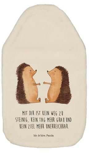 Mr. & Mrs. Panda Wärmflasche Igel Liebe - Geschenk, Wärmflaschenbezug, Kinderwärmflasche, Hochzeit, Wärmekissen, Partner, Heiratsantrag, Hocheitstag,
