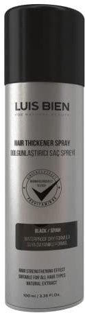 Luis Bien - Spray Correcteur pour Cheveux - Épaississant et Efficace pour l'anti-calvitie - Cheveux denses - 100 ml (Noir)